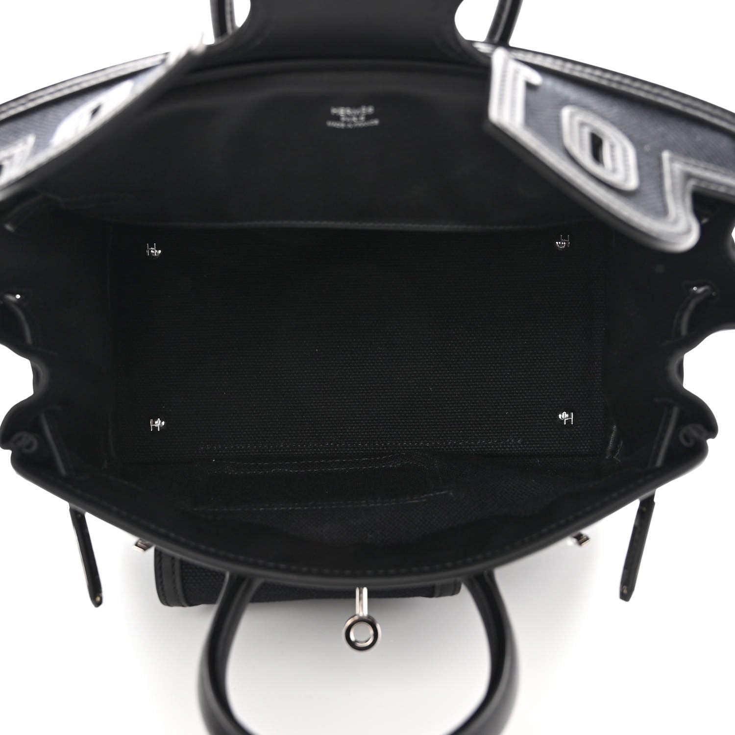 Hermes Toile Goeland Swift Cargo Birkin 25 Black 4 of 12