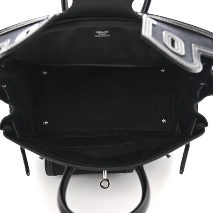 Hermes Toile Goeland Swift Cargo Birkin 25 Black 4 of 12
