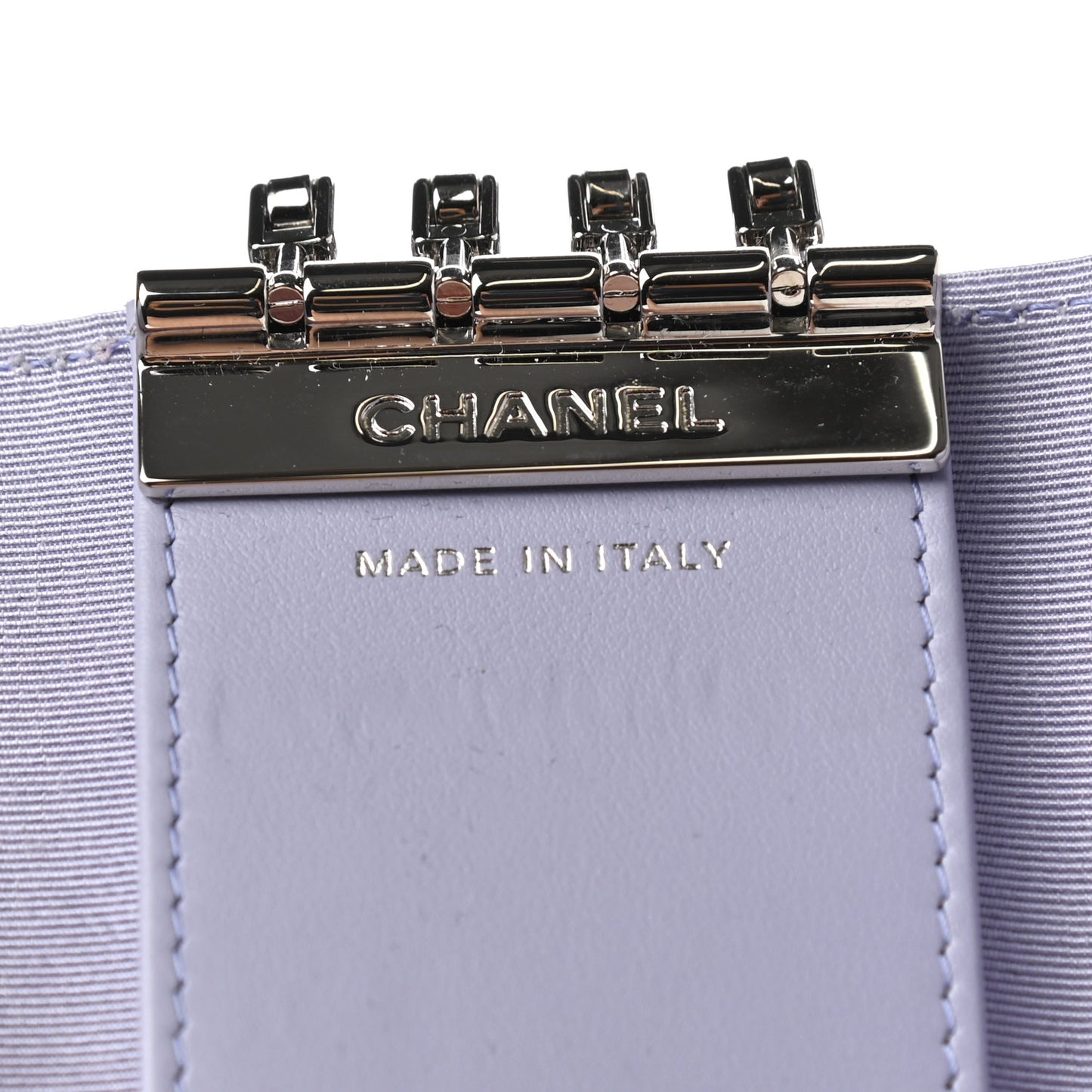 Caviar Quilted Classic 4 Key Holder Wallet Light Purple