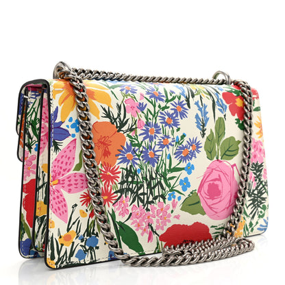 Gucci X KEN SCOTT New Shangai Calfskin Jardin D'Avril Floral Print Small Dionysus Shoulder Bag Ivory Pink 3 of 8