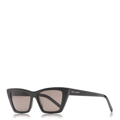 Saint Laurent Acetate Mica Cat Eye Sunglasses SL 276 Black 1 of 8