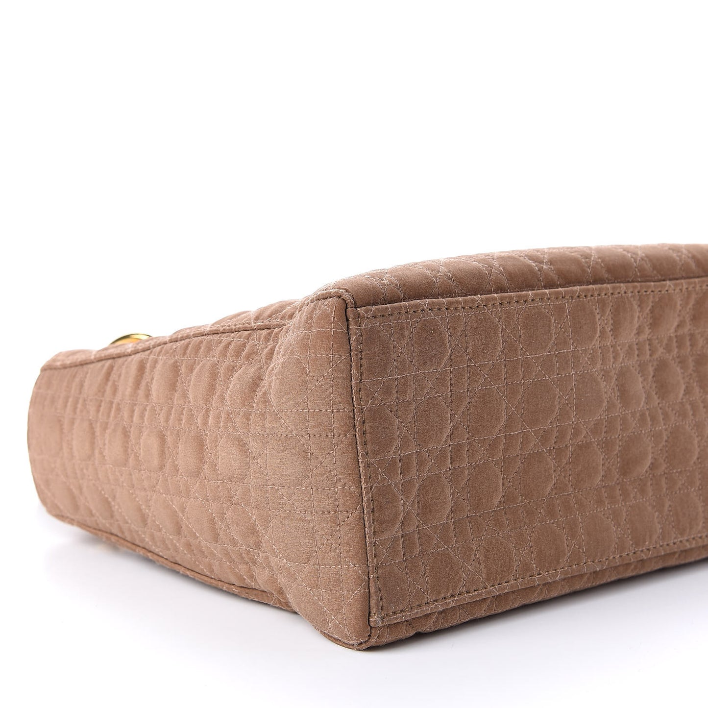 Nylon Cannage Medium Lady Dior Beige