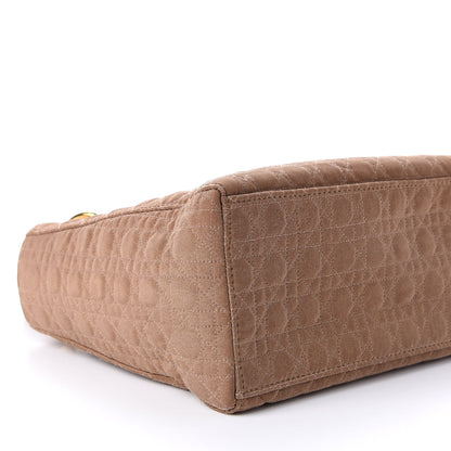 Christian Dior Nylon Cannage Medium Lady Dior Beige 8 of 11