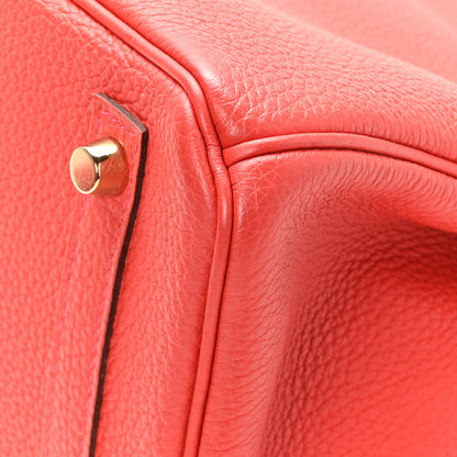 Hermes Togo Birkin 30 Rouge Pivoine 11 of 11