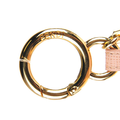 Fendi Fox Fur Vitello Elite Bi-Color Pom Pom Bag Charm Rosa Cammello Cipria 5 of 6