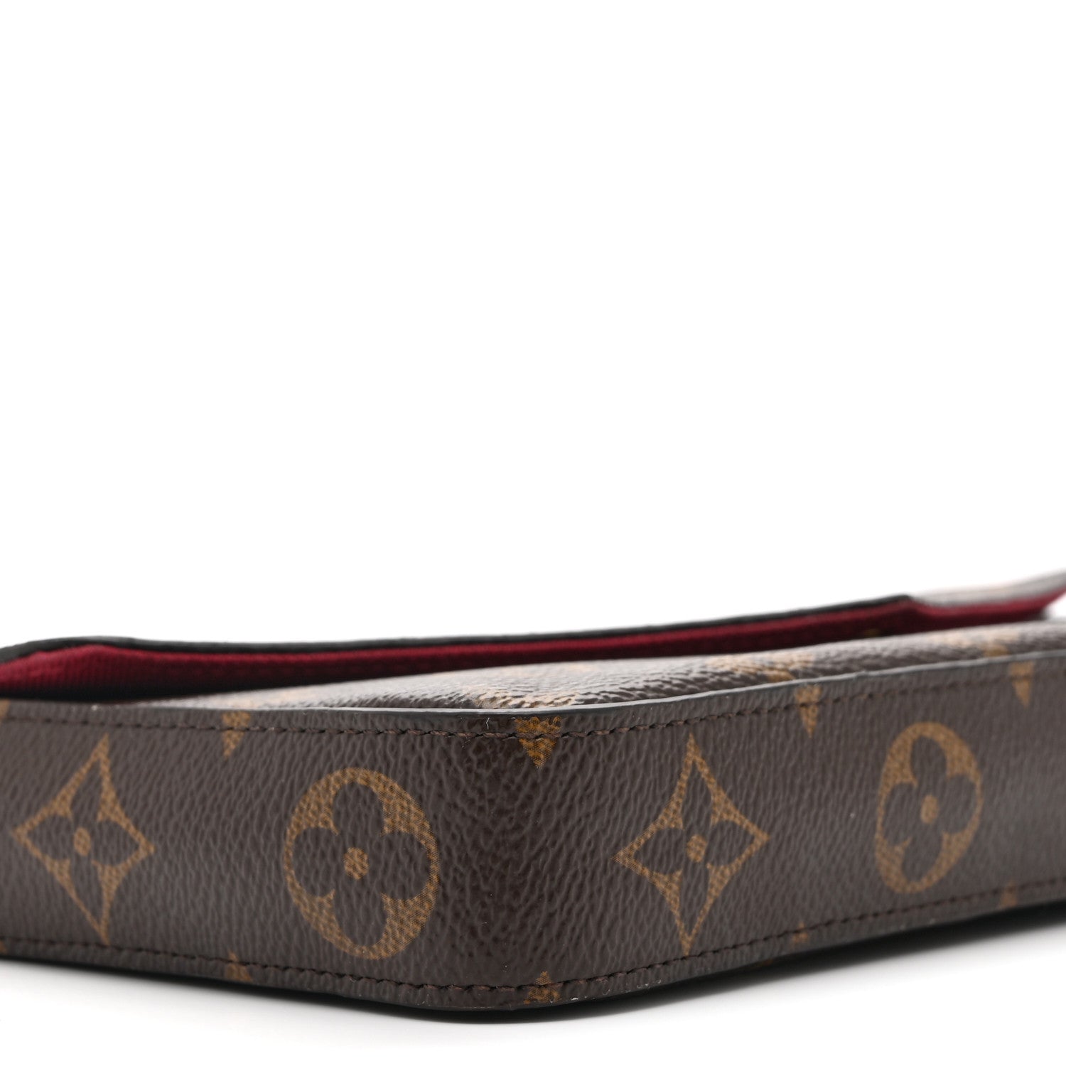 Louis Vuitton Monogram Pochette Felicie Chain Wallet Fuchsia 10 of 11