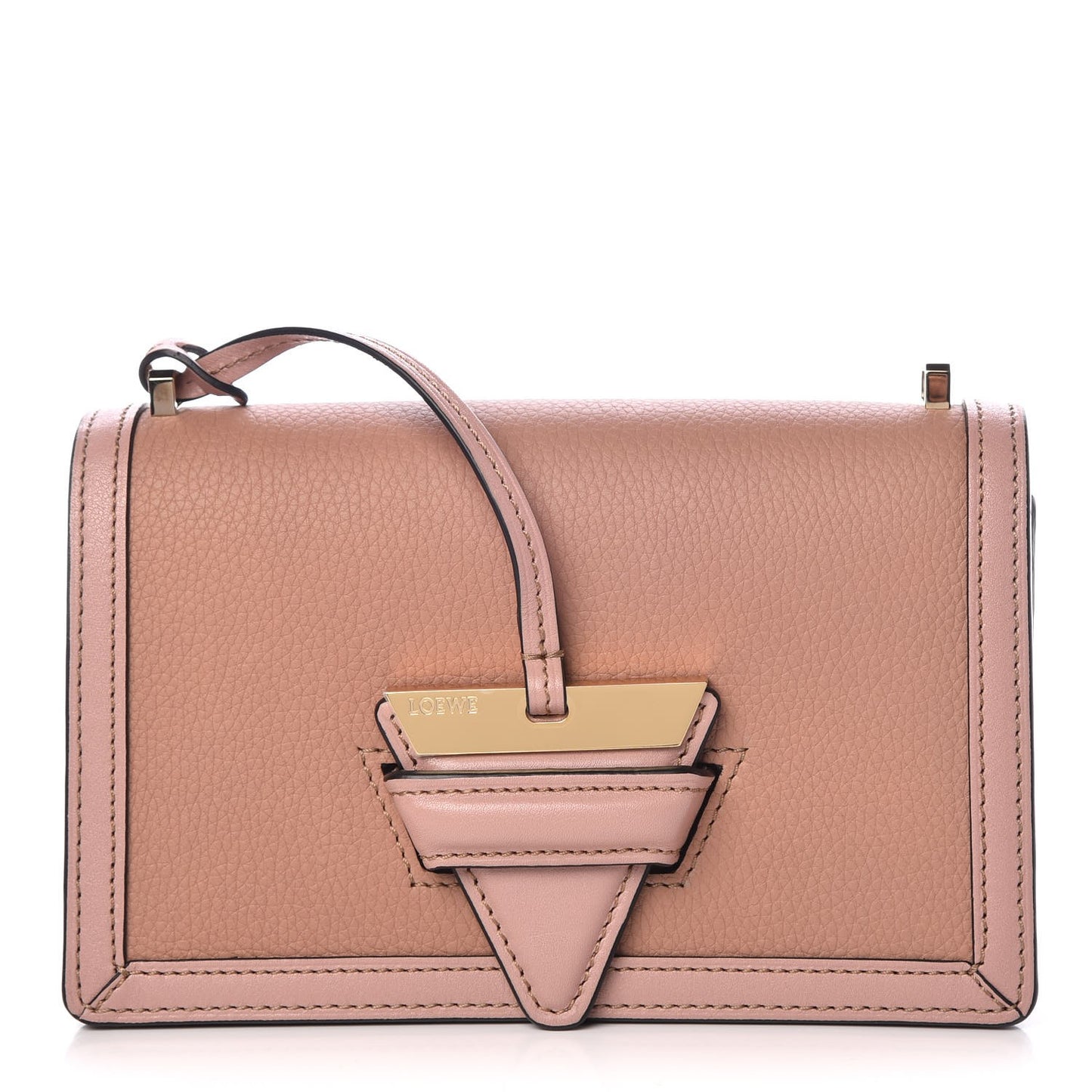 Calfskin Small Barcelona Shoulder Bag Pink
