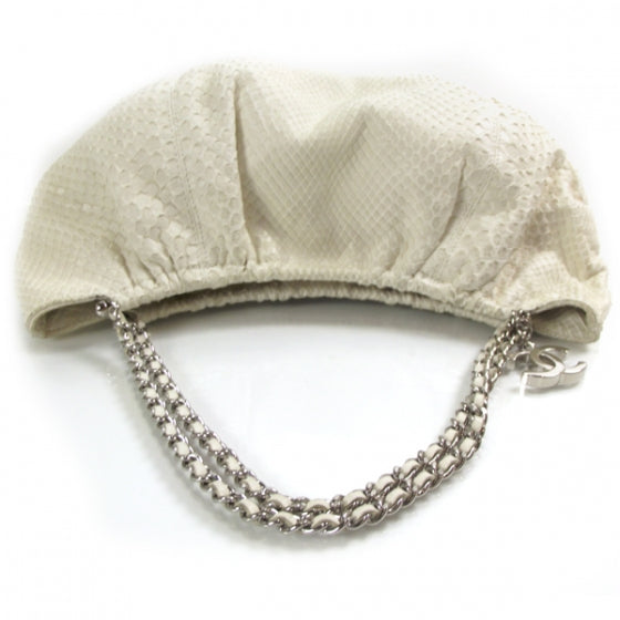 Chanel Python Croissant Bag Ivory 6 of 11
