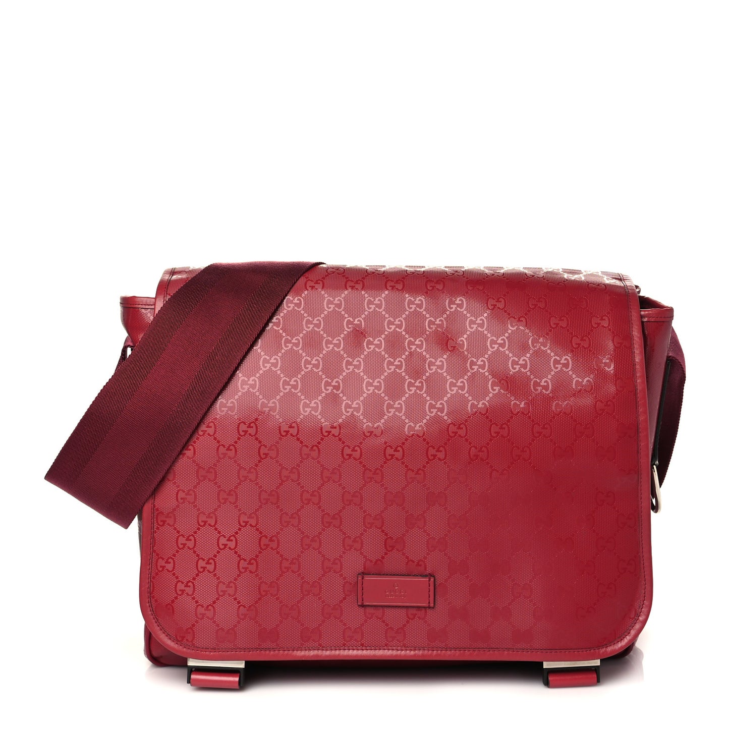 Imprime Monogram Mamas Diaper Bag Red
