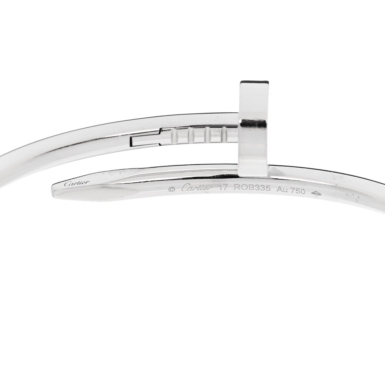 Cartier 18K White Gold Juste Un Clou Bracelet 17 4 of 5