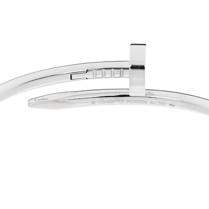 Cartier 18K White Gold Juste Un Clou Bracelet 17 4 of 5