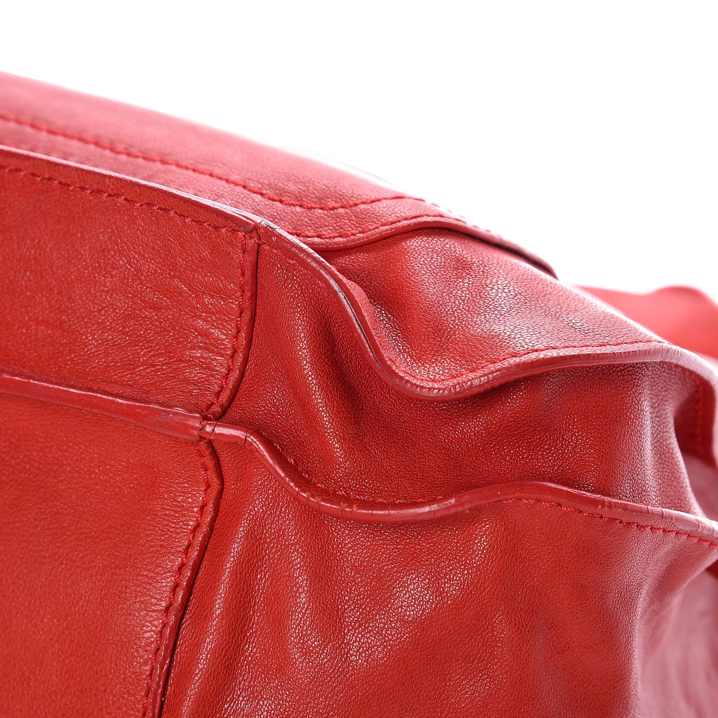 Lambskin PS1 Extra Large Satchel Lipstick Red