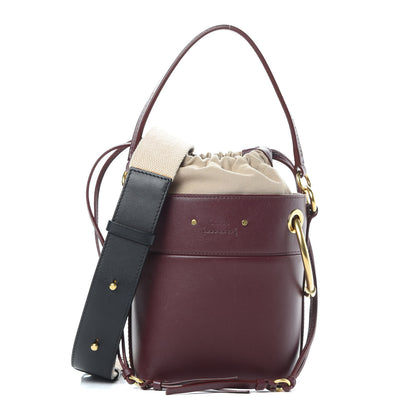 Chloe Smooth Calfskin Mini Roy Bucket Bag Plum Purple 1 of 18