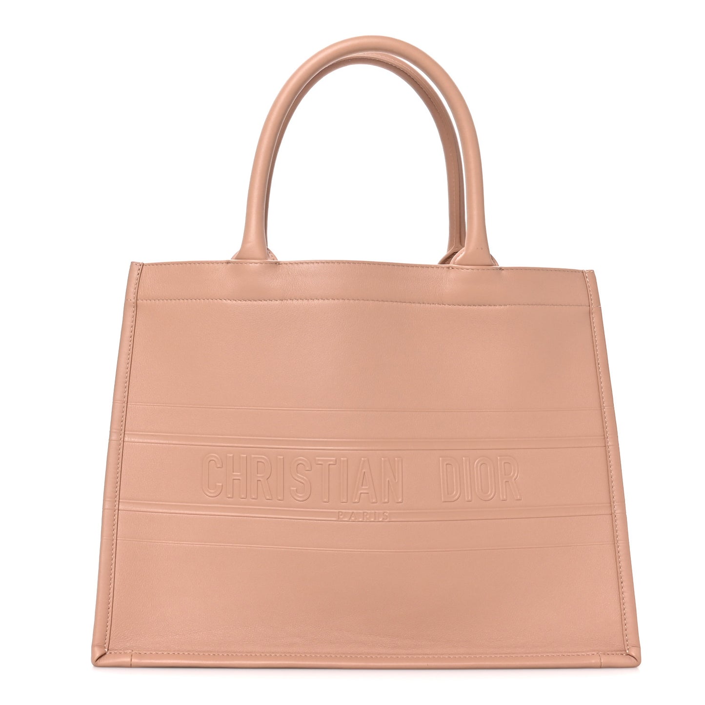 Calfskin Embossed Medium Book Tote Rose de Vents