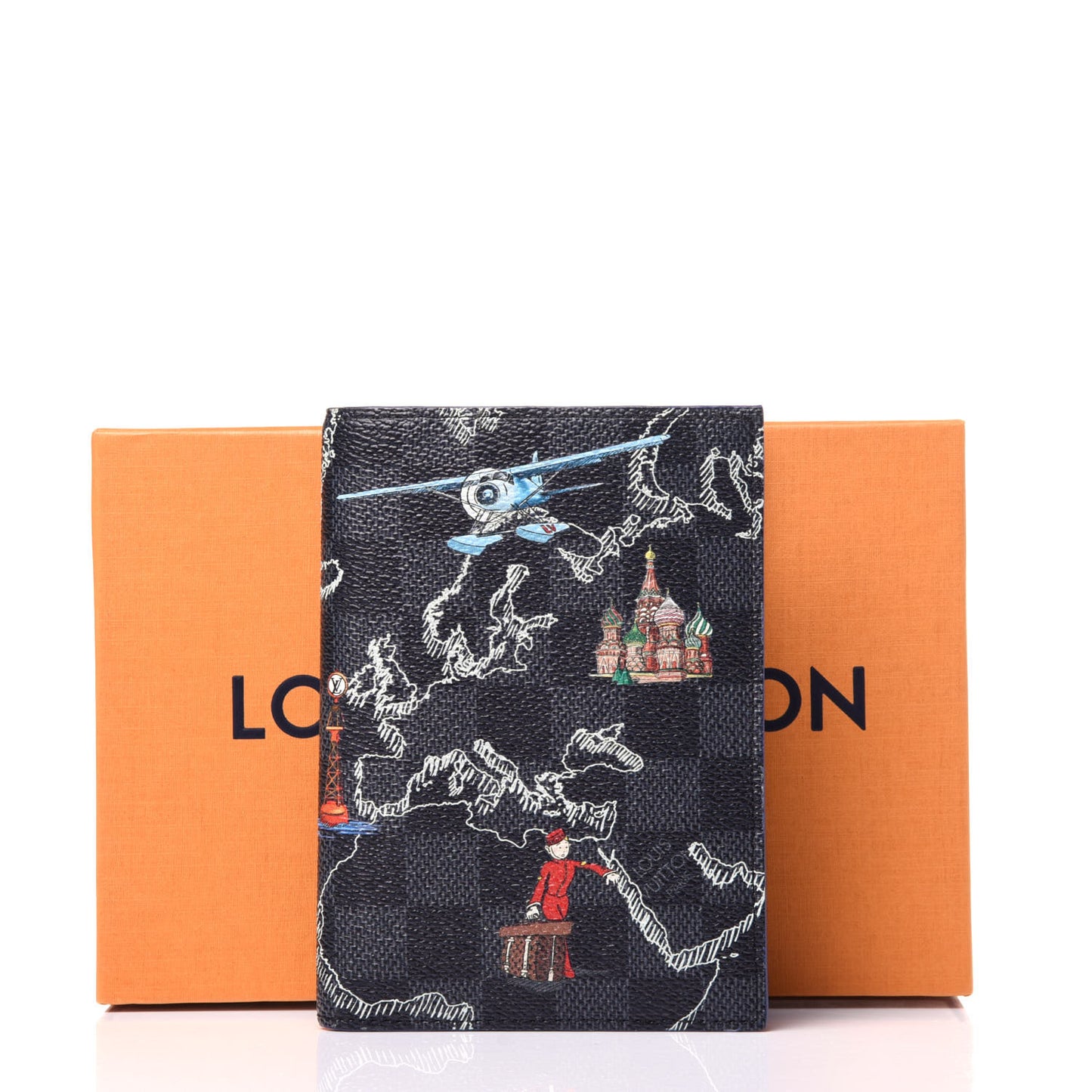 Damier Graphite Map Passport Cover