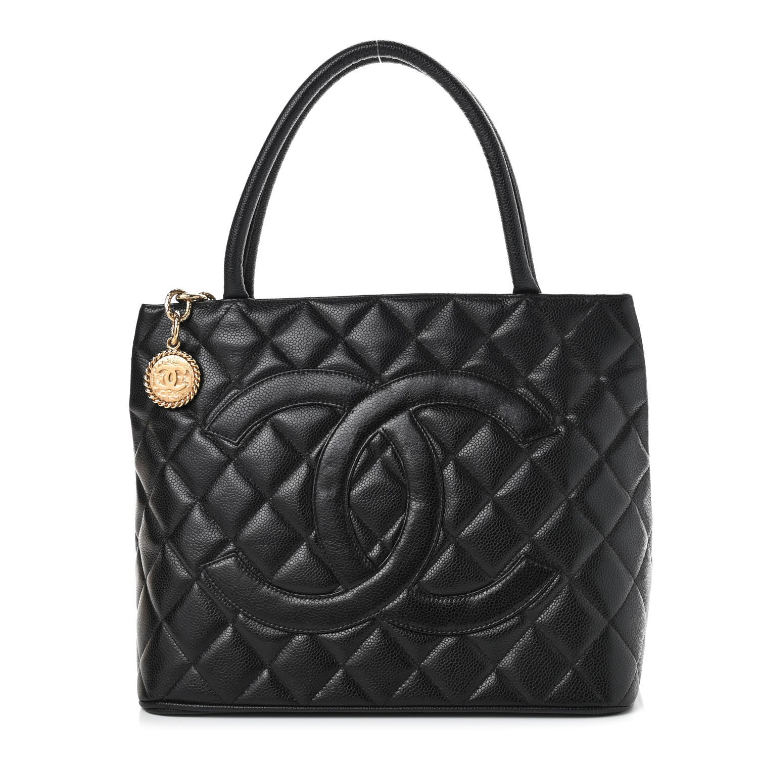 Chanel Caviar Quilted Medallion Tote Black 1 of 12