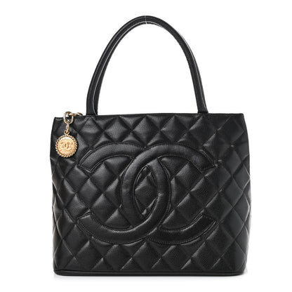 Chanel Caviar Quilted Medallion Tote Black 1 of 12