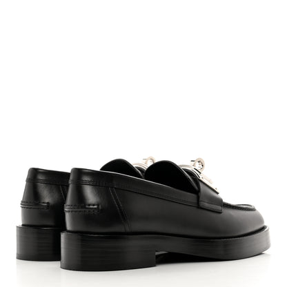Hermes Calfskin Womens Hot Loafer 35 Black 4 of 9