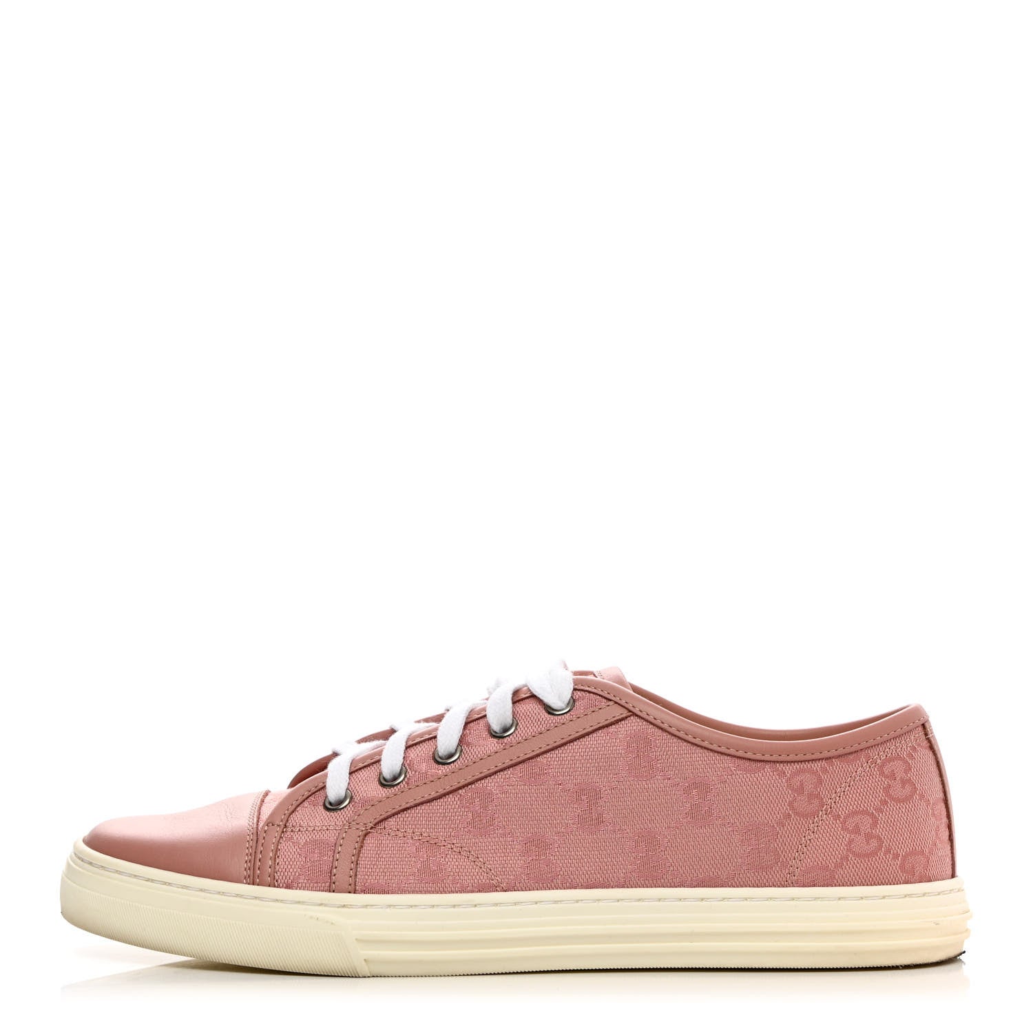 Gucci GG Monogram Calfskin Womens Low Top Sneakers 40 Pink Soft Pink 1 of 16