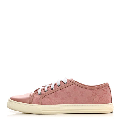 Gucci GG Monogram Calfskin Womens Low Top Sneakers 40 Pink Soft Pink 1 of 16