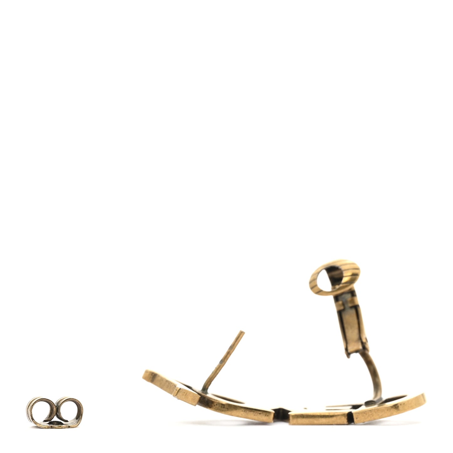 Gold Crystal Loved Ear Cuff Earring Multicolor