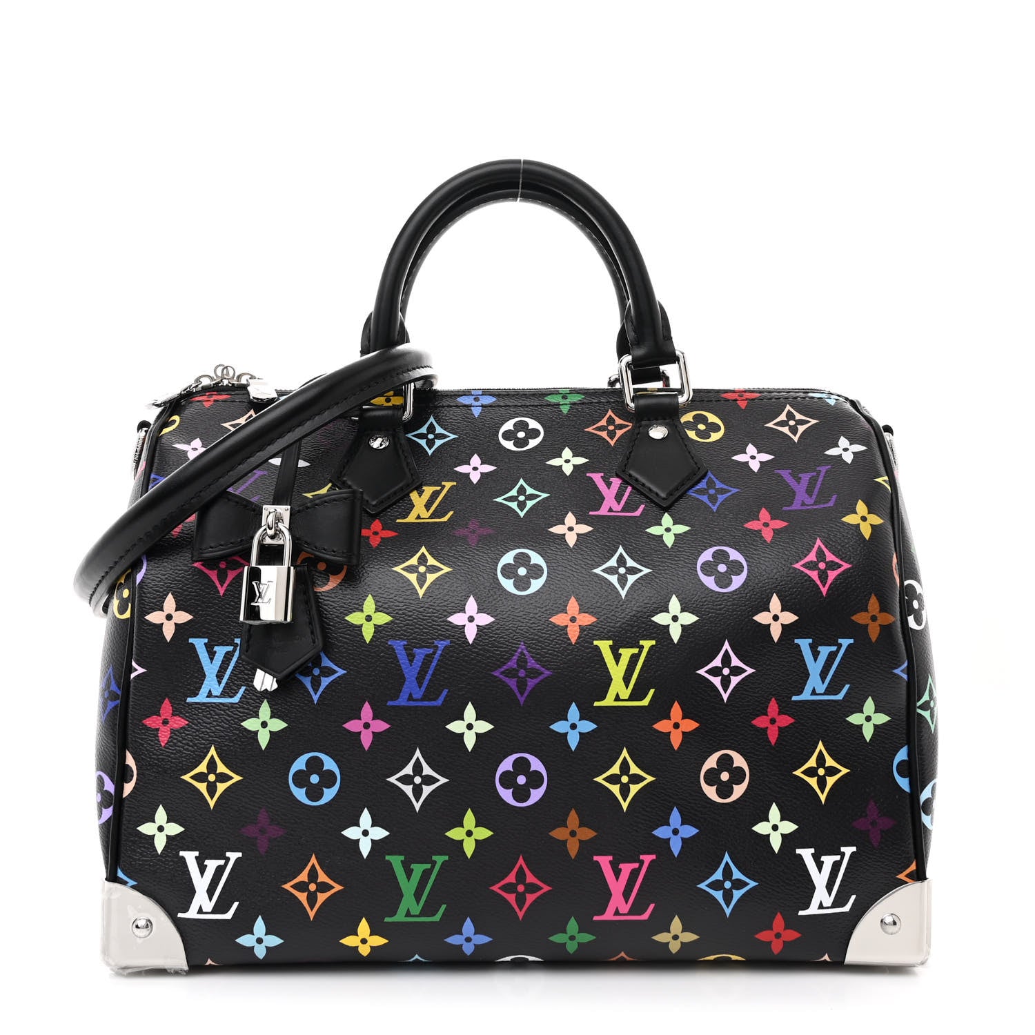 Louis Vuitton LV X TM Monogram Multicolor Speedy Soft 30 Black 1 of 9