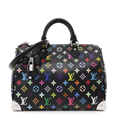 Louis Vuitton LV X TM Monogram Multicolor Speedy Soft 30 Black 1 of 9