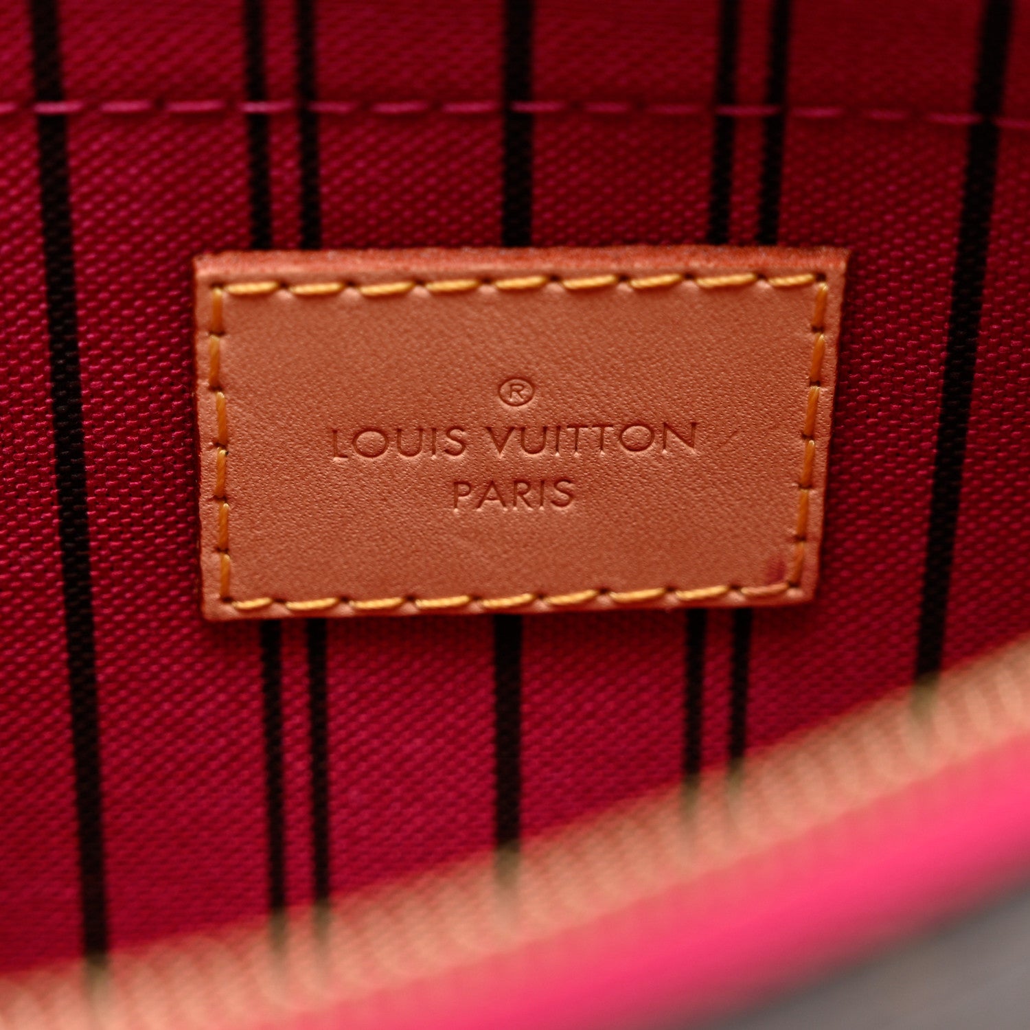 Louis Vuitton Monogram Neverfull MM GM Pochette Fuchsia 6 of 6