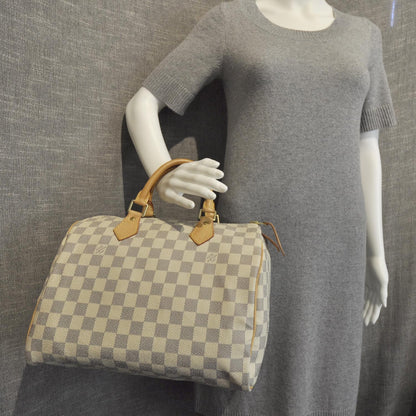 Louis Vuitton Damier Azur Speedy 30 3 of 9