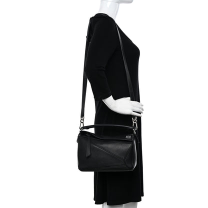 Loewe Calfskin Small Puzzle Bag Black 2 of 11
