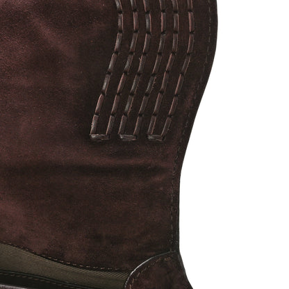 Chloe Suede Braided Small Marcie Saddle Bag Burgundy 9 of 9