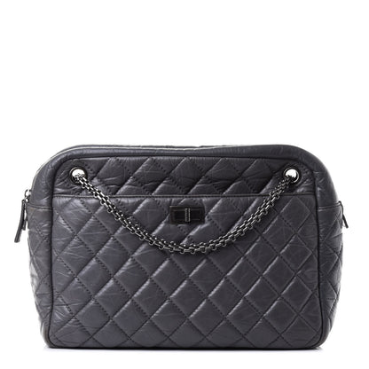 Chanel Aged Calfskin Quilted Large Reissue Camera Case Grey 1 of 4