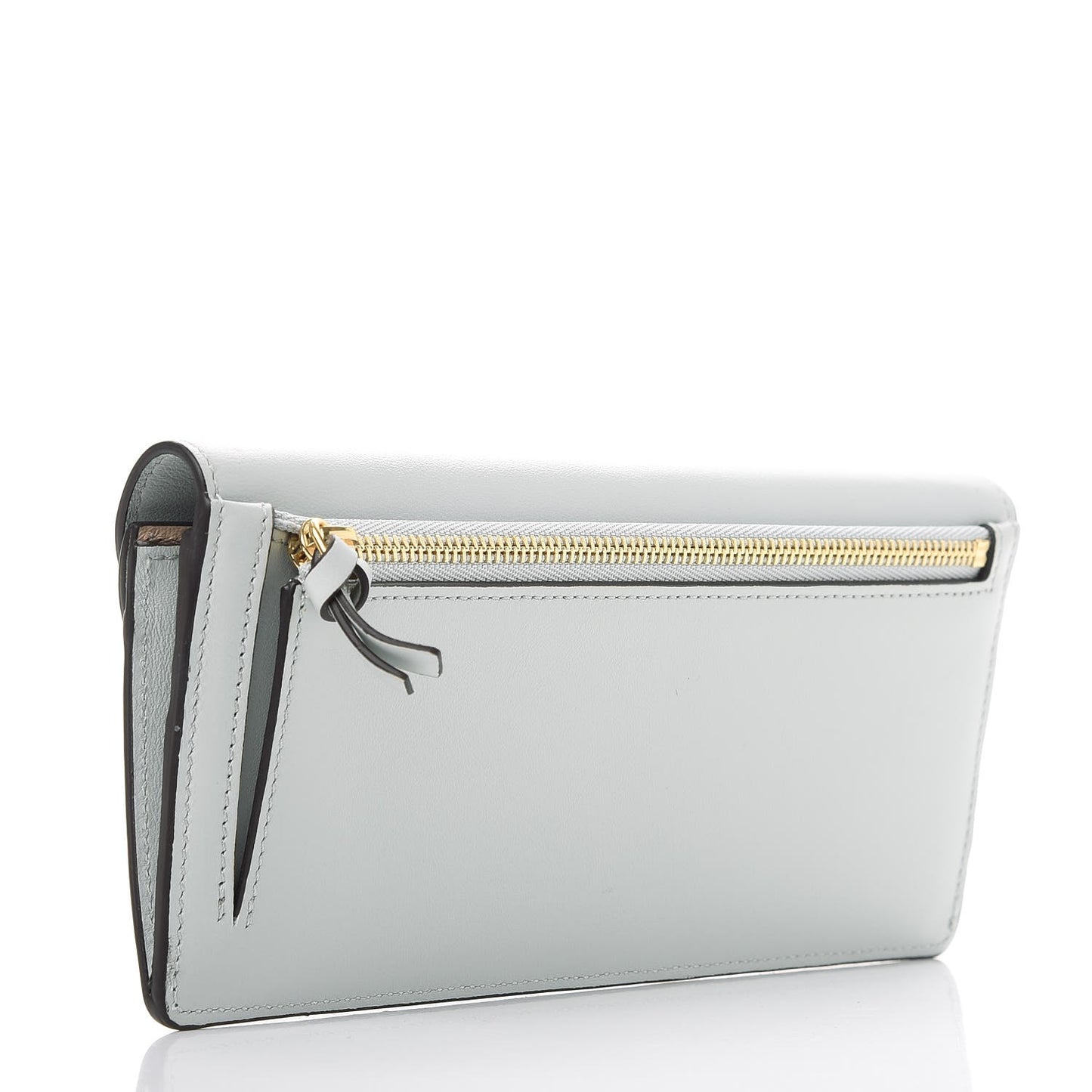 Calfskin Georgia Flap Wallet Airy Grey