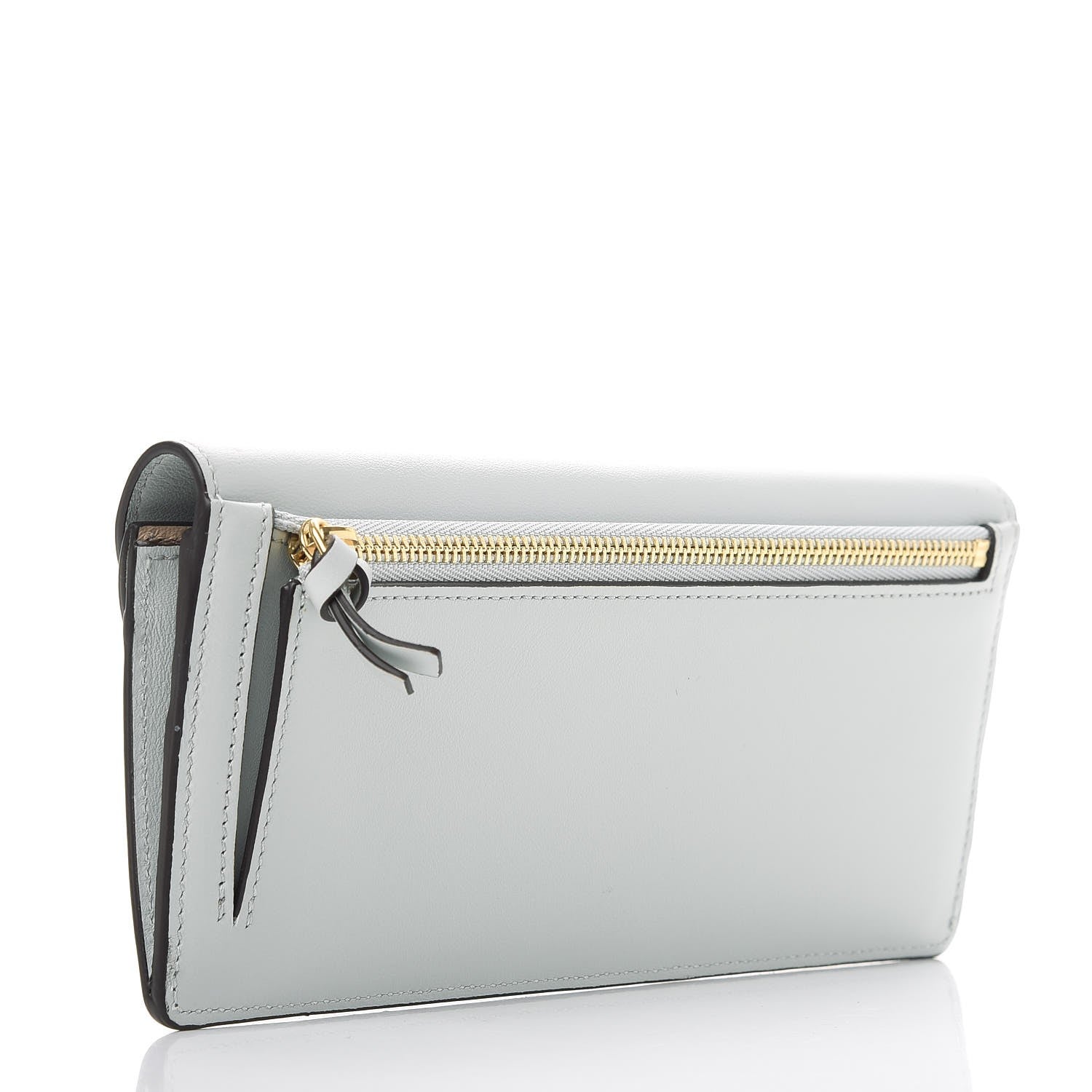 Chloe Calfskin Georgia Flap Wallet Airy Grey 3 of 9