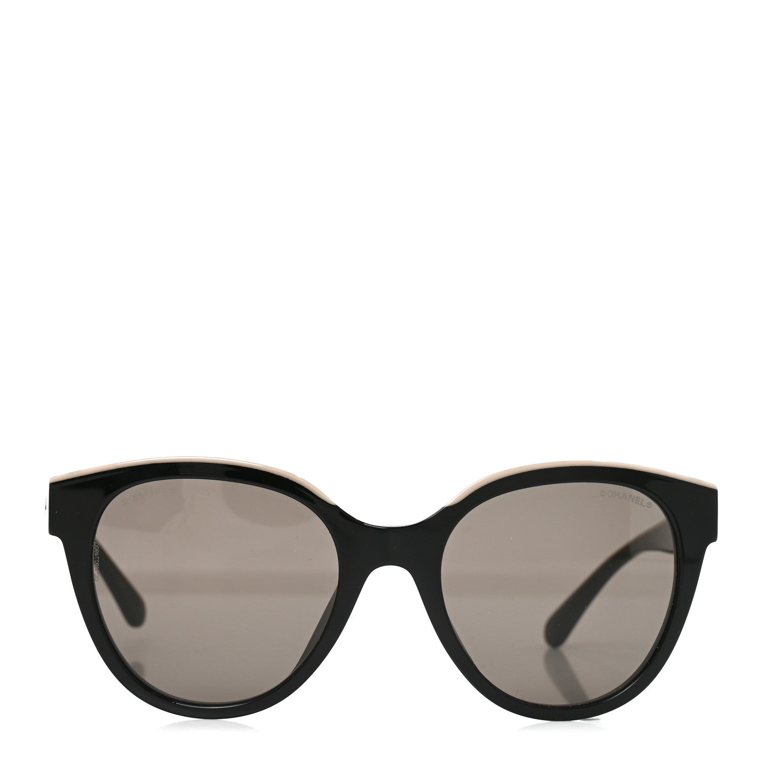 Chanel Acetate CC Butterfly Sunglasses 5414-A Black Beige 2 of 7