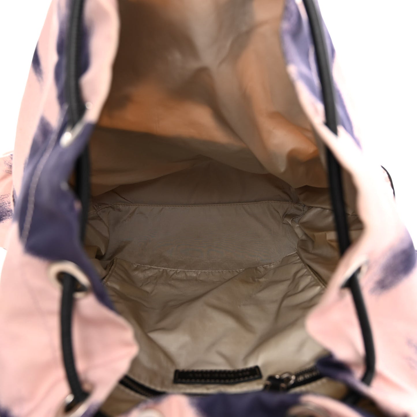 Nylon Bird Print Large Rucksack Backpack Multicolor