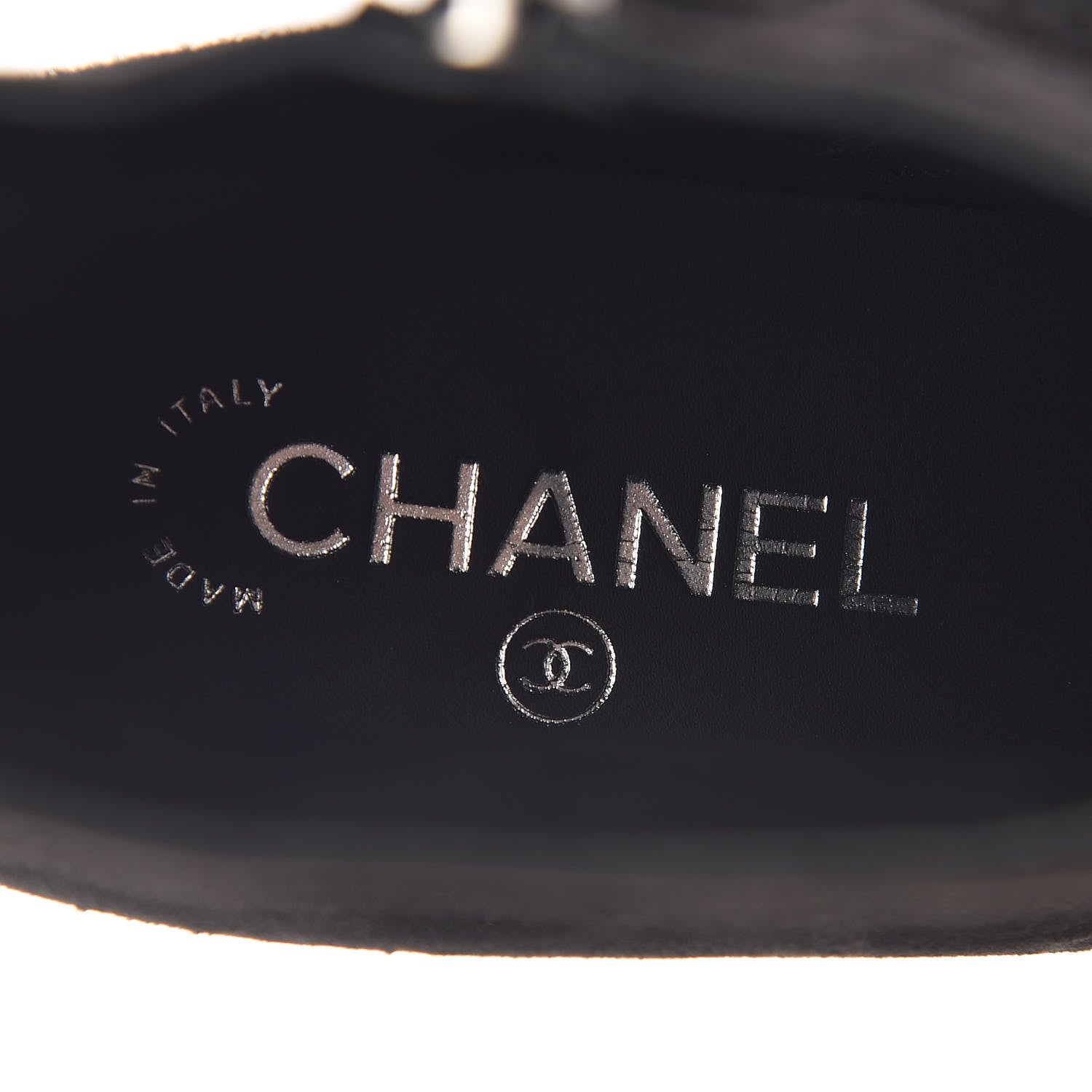 Chanel Kid Suede Patent Calfskin Charm Cap Toe Short Boots 42 Black 6 of 9