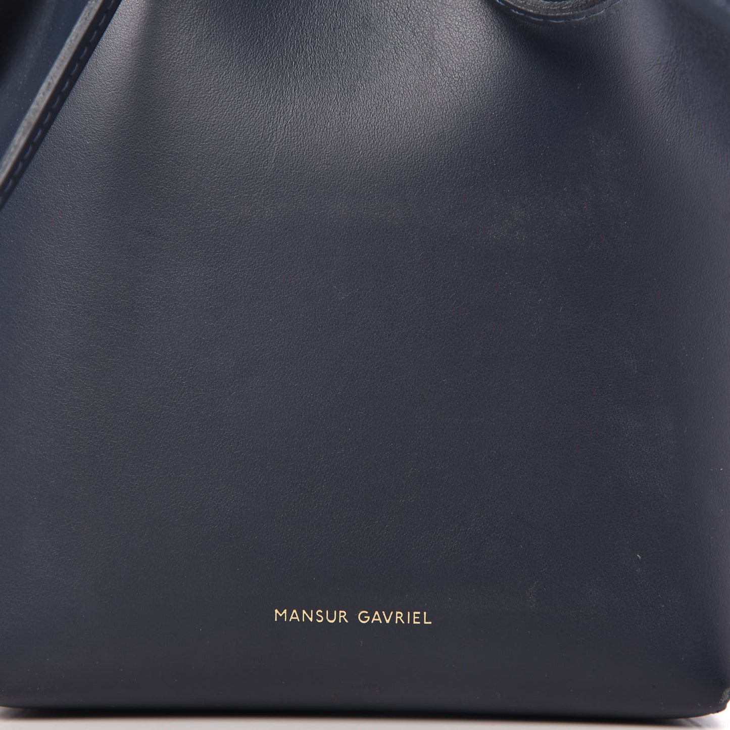 Calfskin Mini Bucket Bag Blu