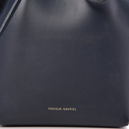 Mansur Gavriel Calfskin Mini Bucket Bag Blu 9 of 10