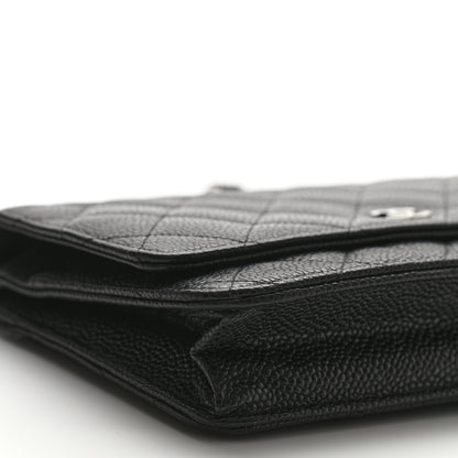 Chanel Caviar Quilted Wallet On Chain WOC Black 10 of 11
