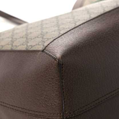 Gucci GG Supreme Monogram Web Ophidia Tote Brown 10 of 17