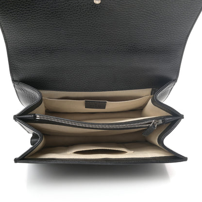 Gucci Dollar Calfskin Crystal Web Medium Dionysus Bamboo Top Handle Bag Black Black Diamond 5 of 9