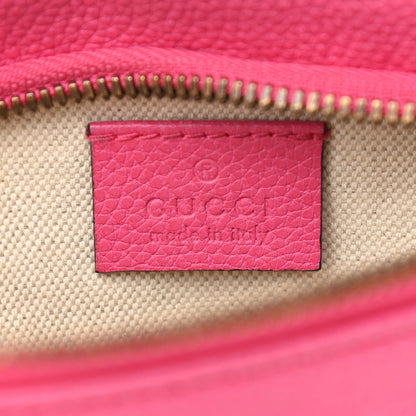 Gucci Grained Calfskin Small Logo Belt Bag Box Pink Green 6 of 11