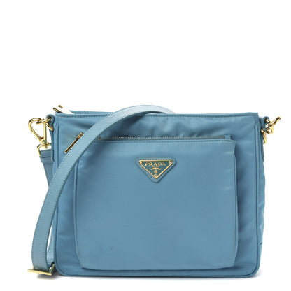 Prada Tessuto Nylon Saffiano Crossbody Bag Turchese 1 of 10
