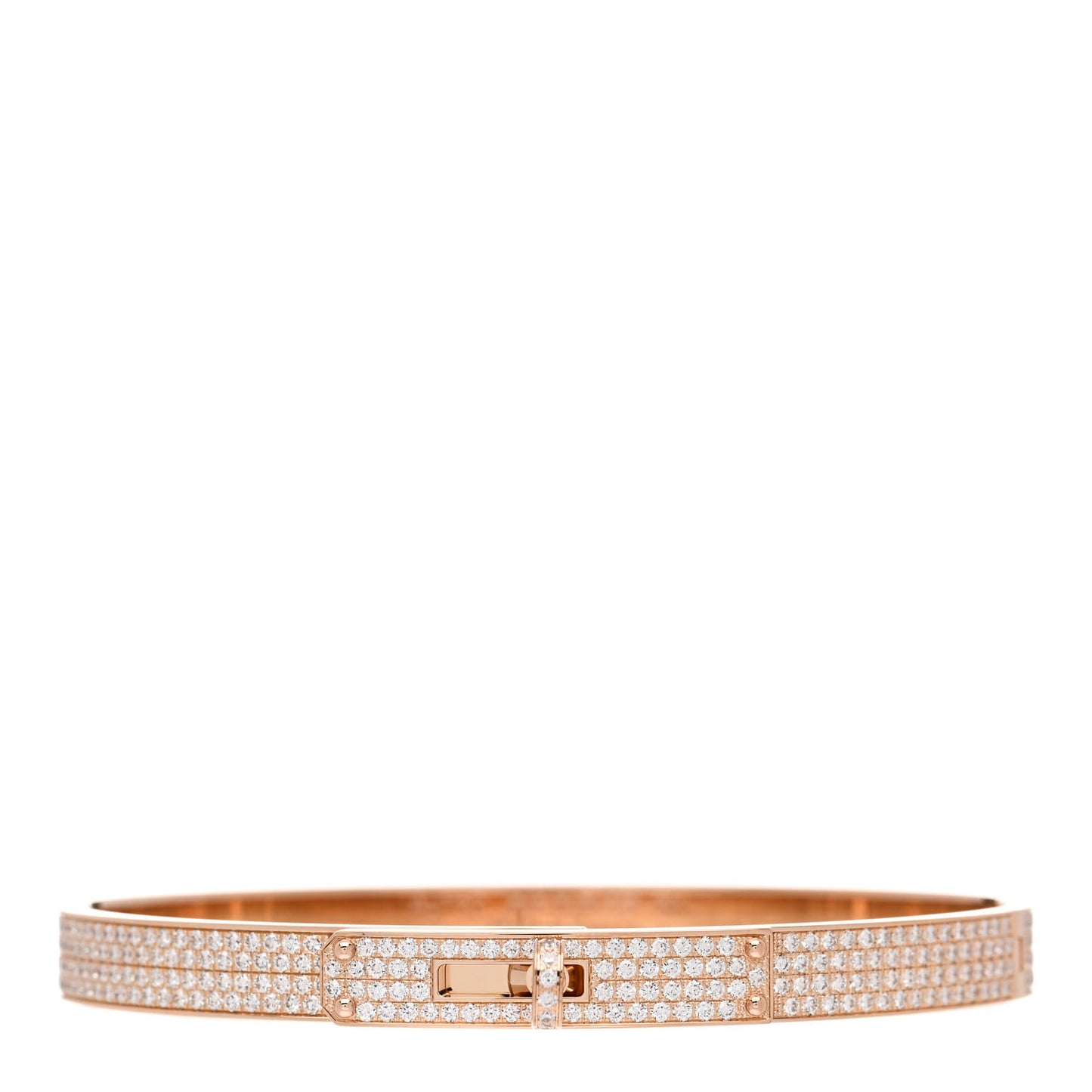 18K Yellow Gold Diamond PM Kelly Full Pave Bracelet SH