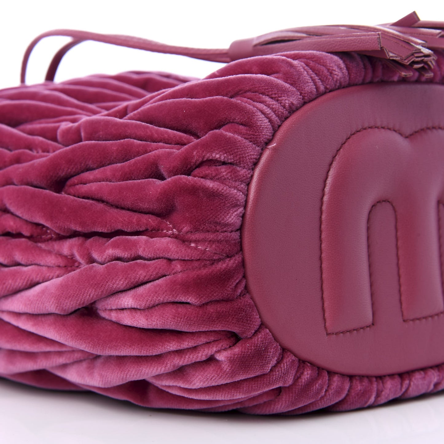 Velluto Matelasse Bucket Bag Bruyere