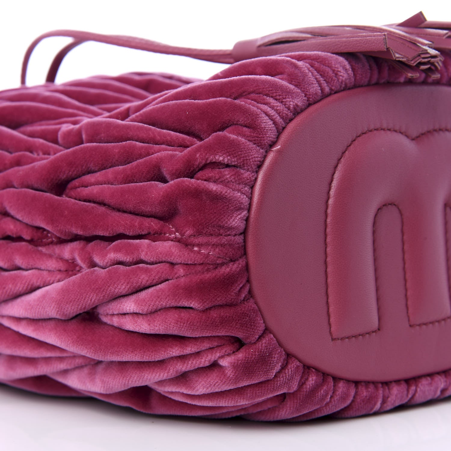Miu Miu Velluto Matelasse Bucket Bag Bruyere 5 of 8