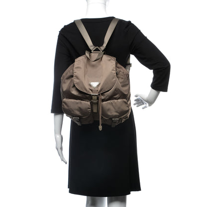 Prada Tessuto Nylon Vela Medium Backpack Fumo 2 of 9