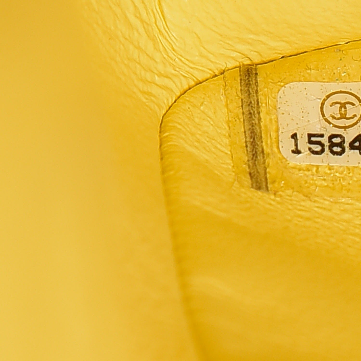 Chanel Lambskin Quilted Jumbo Double Flap Yellow 8 of 9