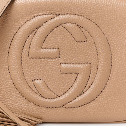 Gucci Pebbled Calfskin Small Soho Disco Bag Rose Beige 9 of 12